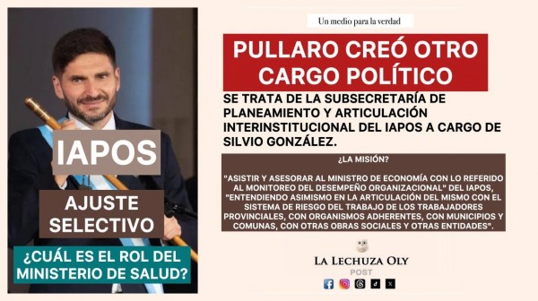 Pullaro cre otro cargo poltico. La salud del trabajador a Economa