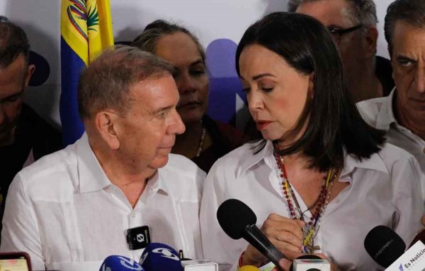 Los opositores venezolanos Corina Machado y Edmundo Gonzlez Urrutia ganan el premio Sjarov de 2024